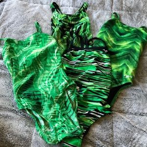 Bundle of race one piece swim suits